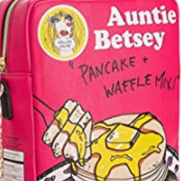 NWT Betsey Johnson Pancakes Flap Jacks Crossbody - Picture 6 of 9